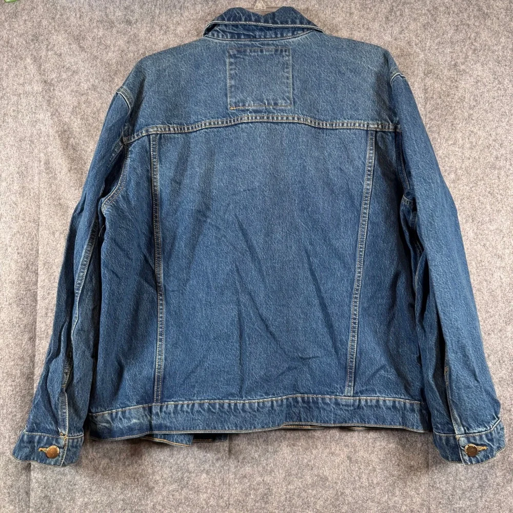 Michael Kors Denim Trucker Jean Jacket Womens XL Classic Western Sustainable